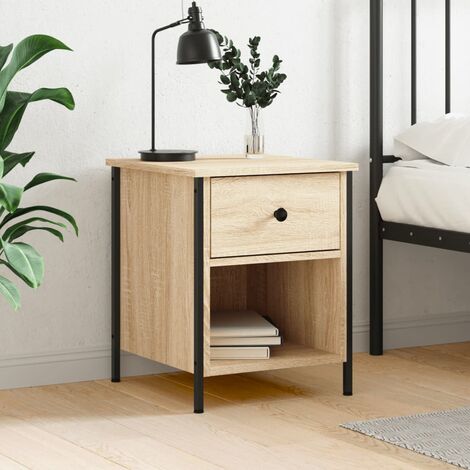 Table de chevet,Table d'Appoint Console,Bout de Canapé chêne sonoma 40x42x50 cm bois d'ingénierie -63525
