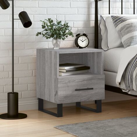 Table de chevet,Table d'Appoint Console,Bout de Canapé gris sonoma 40x35x47,5 cm bois d’ingénierie -99722