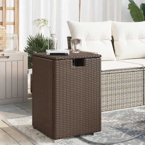 Table de couverture de bouteille de propane marron 40x40x60 cm vidaXL