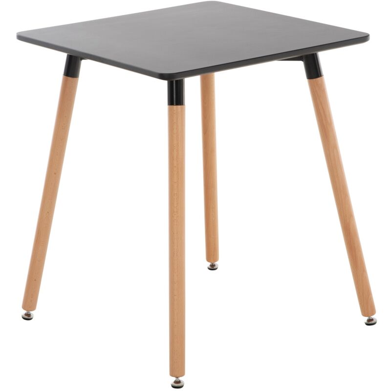 Table de cuisine design simple 60x60x70 cm en mdf noir 100005531