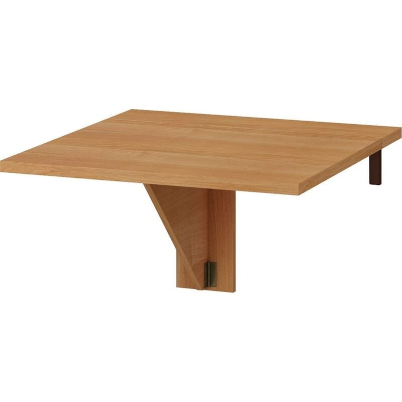 Table de cuisine pliante homi mini cm 70x18-70x75h Chêne foncé
