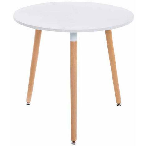 Table de cuisine scandinave de style scandinave en couleurs variées à 3 pattes Couleur : Blanc