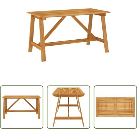 Table de cuisine -  Table à manger de jardin 140x70x73,5 cm Bois d'acacia massif
