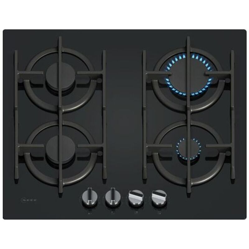 Table de cuisson à gaz 59cm 4 feux noir 7500w noir - Neff - T26PIP4S0 Table de cuisson à gaz 59cm 4 feux noir 7500w noir - Neff - T26PIP4S0