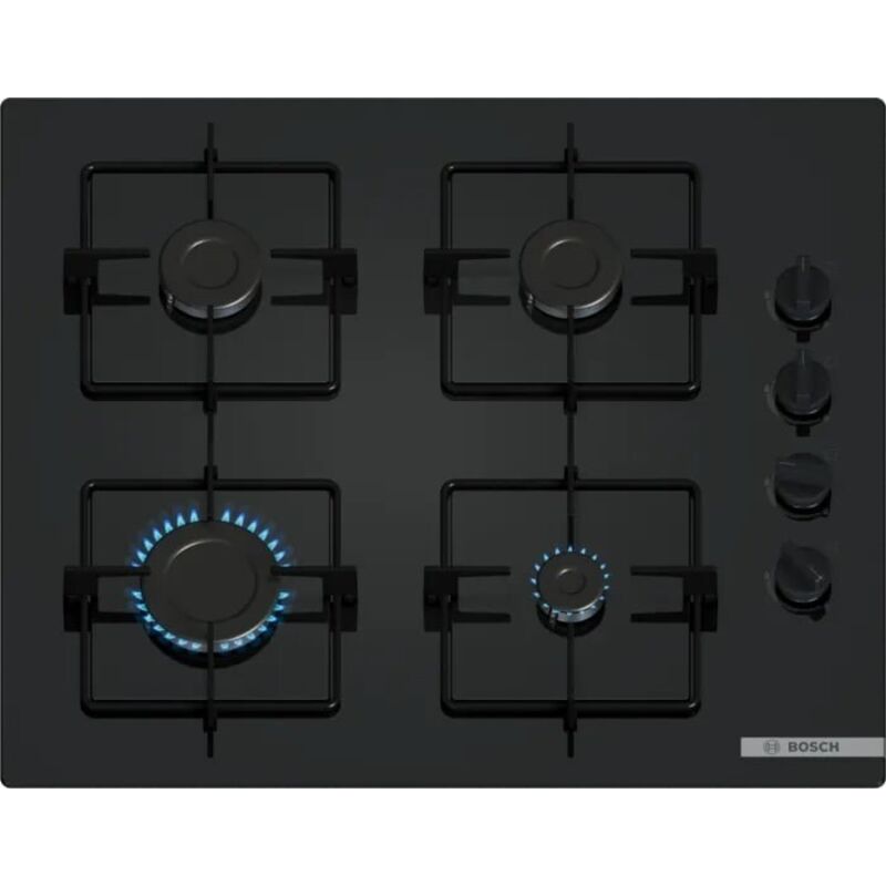 Bosch - Table de cuisson a gaz Série 2 - 4 foyers - 52 x 59 x 5,4 cm - POP6B6K30 - Noir Bosch - Table de cuisson a gaz Série 2 - 4 foyers - 52 x 59 x 5,4 cm - POP6B6K30 - Noir