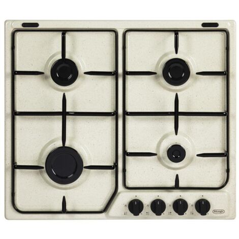 Table de cuisson à gaz encastrable DeLonghi SF 46 ASV Sable 4 brûleurs
