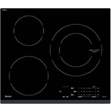 Table de cuisson à induction 60cm 3 foyers 7200kw noir - Sauter - spi4360b - noir