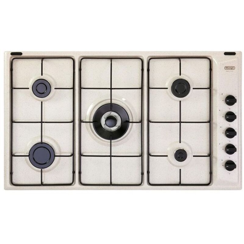 Table de cuisson De'Longhi SL 59 DD Sable Encastrable 90 cm Gaz 5 Feux Table de cuisson De'Longhi SL 59 DD Sable Encastrable 90 cm Gaz 5 Feux