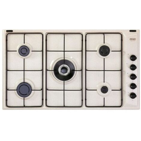 Table de cuisson De'Longhi SL 59 DD Sable Encastrable 90 cm Gaz 5 Feux