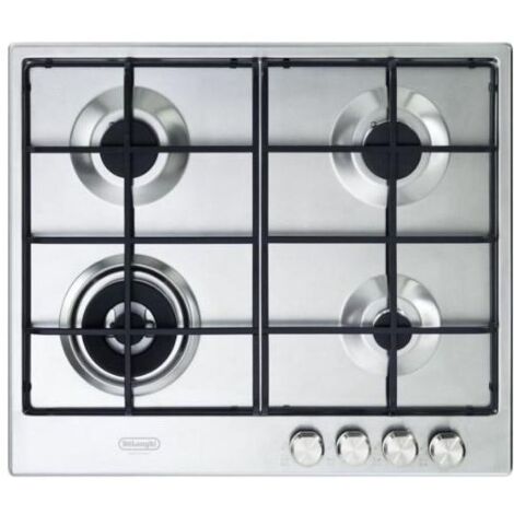 Table de cuisson De'Longhi SLF 460 LX Inox Intégrable Gaz 4 brûleurs