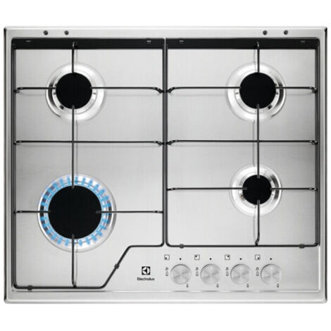 Table de cuisson Electrolux KGS6424SX Inox Encastrable 56 cm Gaz 4 Brûleur(s)