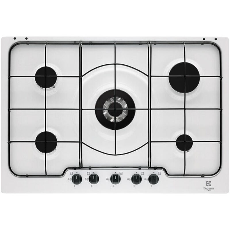 Table de cuisson Electrolux PB750UV Blanc Encastrable Gaz 5 Brûleurs