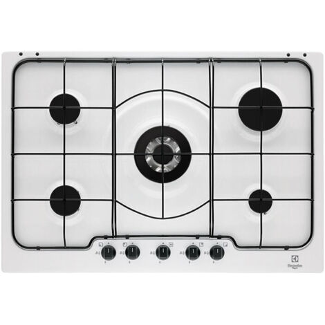Table de cuisson Electrolux PB750UV Blanc Encastrable Gaz 5 Brûleurs