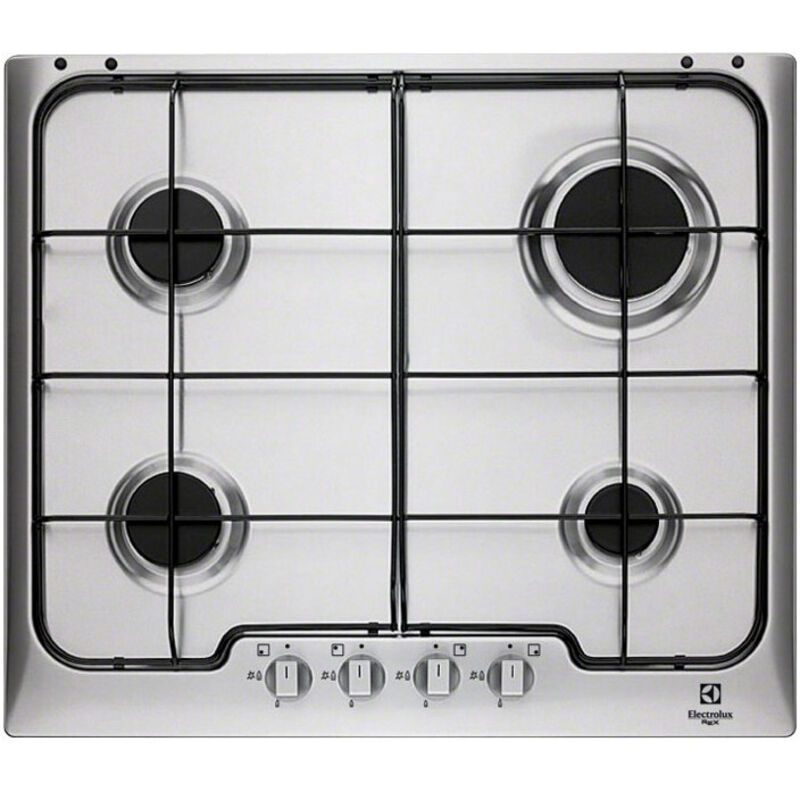 Table de cuisson Electrolux PX640XV Argent, Acier inoxydable Encastrable Gaz 4 brûleurs