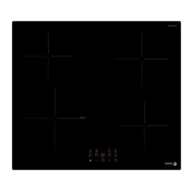Table de cuisson - FAGOR - FTI468 - 59 cm - 4 foyers induction - Verre noir Table de cuisson - FAGOR - FTI468 - 59 cm - 4 foyers induction - Verre noir