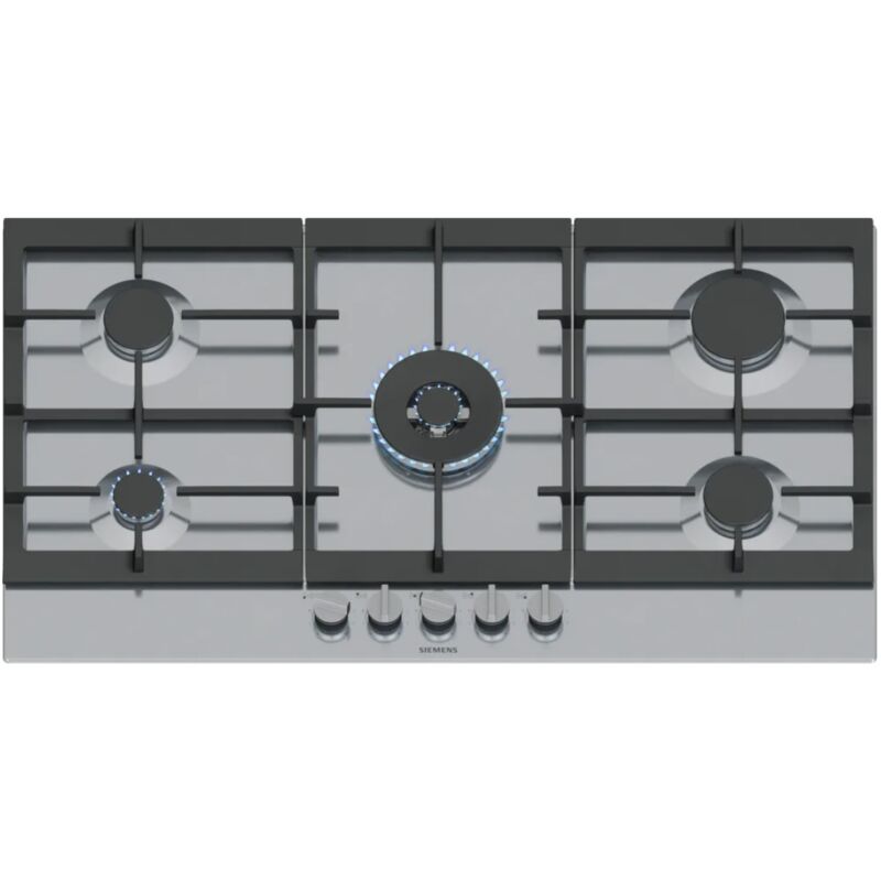 Table de cuisson gaz 90cm 5 feux 12500w - Siemens - EC9A5RI90 Table de cuisson gaz 90cm 5 feux 12500w - Siemens - EC9A5RI90