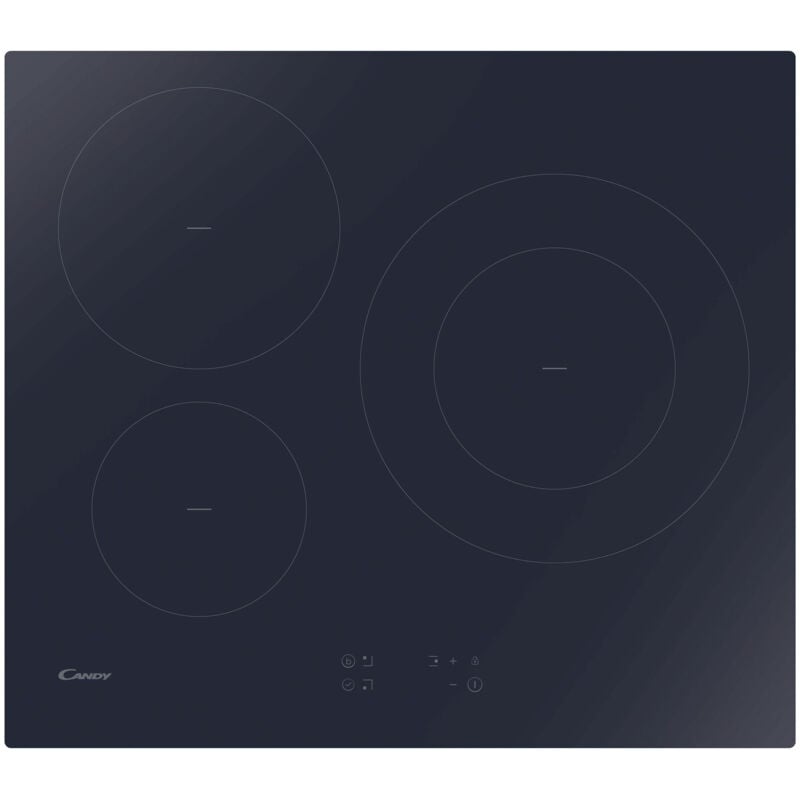 Candy - CI633C/M1 Idea Plaque de cuisson Induction, 3 zones, Noir, Vetroceramic, l x p x a (mm): 590x520x60