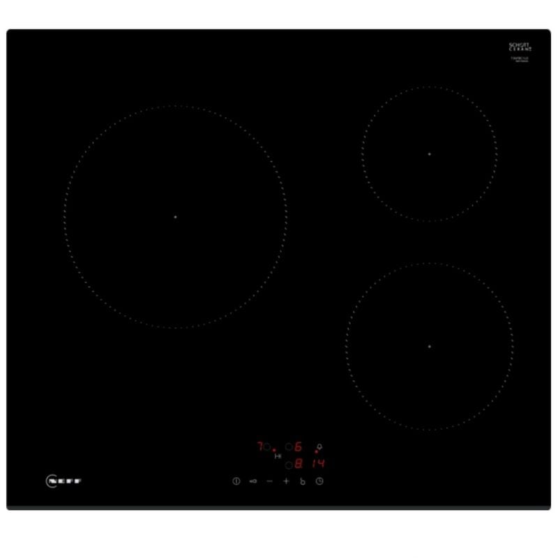 Table de cuisson induction 60cm 3 feux 4600wnoir - Neff - T36FBC1L0