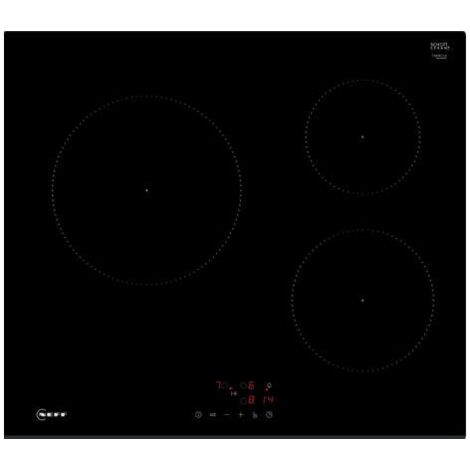 Table de cuisson induction 60cm 3 feux 4600wnoir - Neff - T36FBC1L0