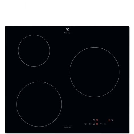 Table de cuisson induction 60cm 3 feux 6000w noir - Electrolux - CIB60320CK