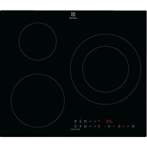 Table de cuisson induction 60cm 3 feux 7350w noir - Electrolux - mit60336c - noir