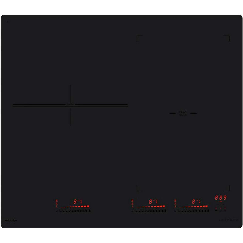 Table de cuisson induction 60cm 3 feux 7400w noir - Airlux - atif63bkm