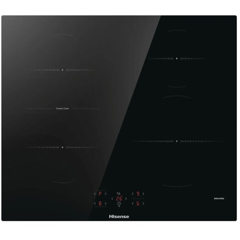 Hisense - Table de cuisson induction 60cm 4 feux 7200w noir HI621FM
