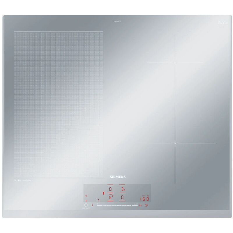 Table de cuisson induction 60cm 4 feux 7400w gris Siemens EX65KHEC1F