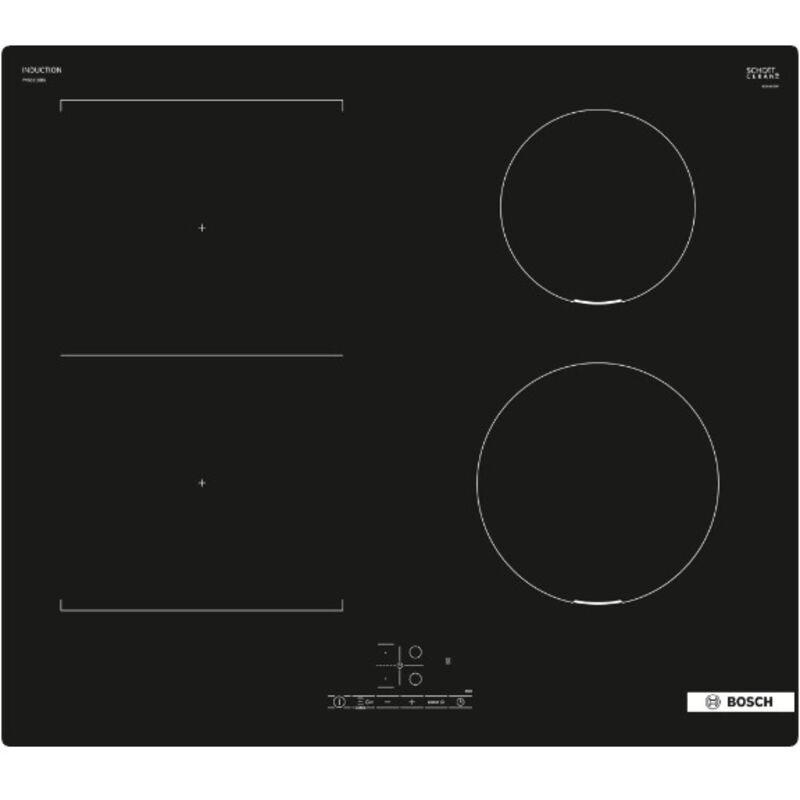 Bosch - Table de cuisson induction 60cm 4 feux noir PVS611BB6E