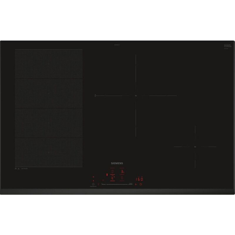 Siemens - iQ700 EX851HEC1F plaque Noir Intégré 80 cm Plaque avec zone à induction 4 zone(...