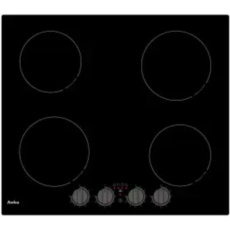 Table de cuisson induction - AMICA - 4 zones - 6 kW - L59 x P52 cm - Noir - AIM3540