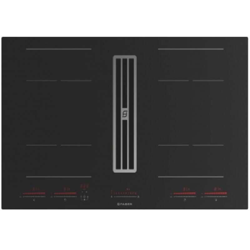 Faber - Table de cuisson aspirante induction 83 cm 4 feux 7400w noir 5371796