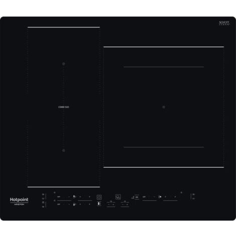 Table de cuisson induction - HOTPOINT - 3 zones - HB2760BNE - L 59 x P 51 cm - 7200W total - Noir