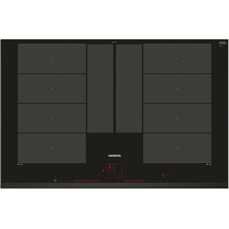 Plaque de cuisson induction 80cm 4 feux 7400w Siemens ex851lyc1f