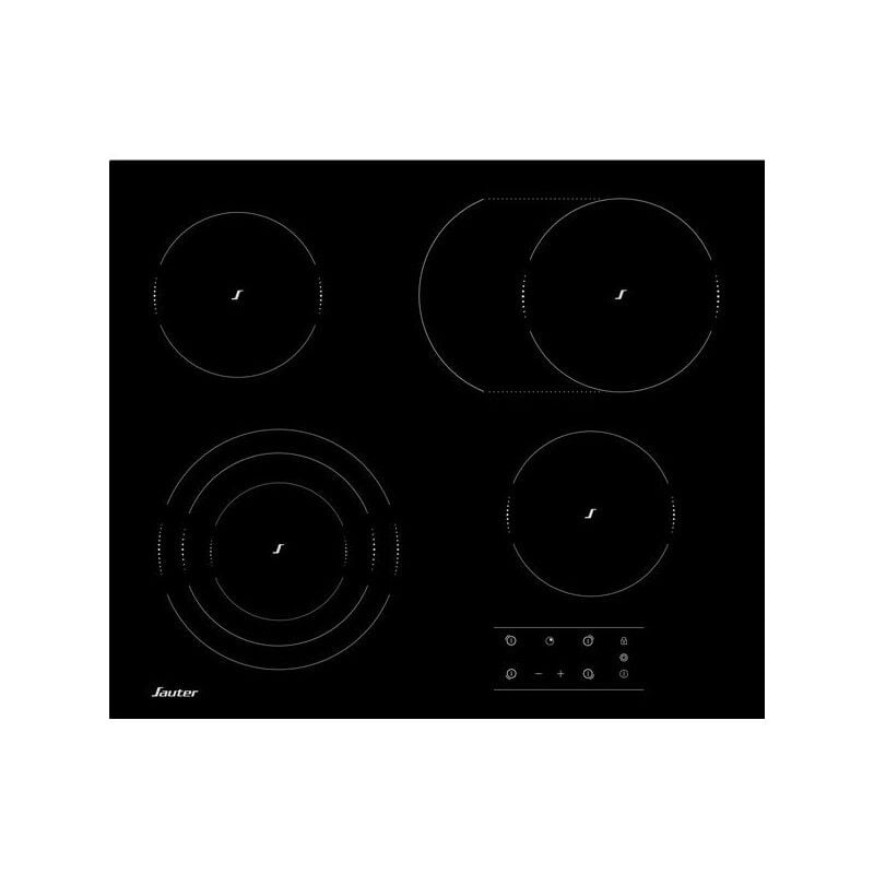 Sauter - table de cuisson vitroceramique 60CM 4 foyers dont 1 extensible SPV464EB
