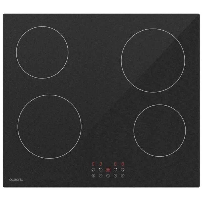 Oceanic Table de cuisson vitrocéramique noire 59 cm Oceanic Table de cuisson vitrocéramique noire 59 cm