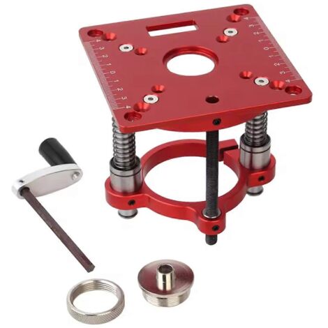 Table de défonceuse de précision avec plaque d'insertion pour le travail du bois et base de levage