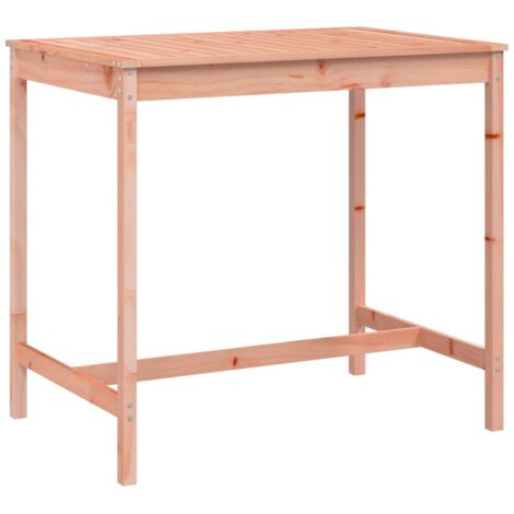 Table de jardin 121x82,5x110 bois massif de douglas