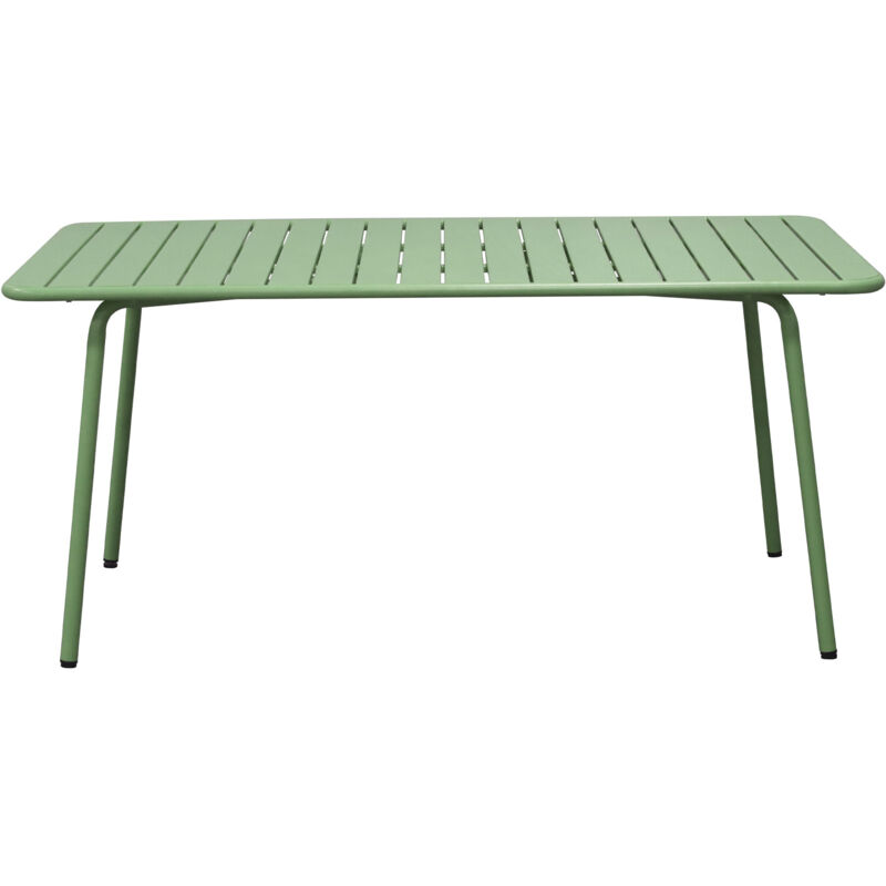 M&s - Table de jardin 160x90x73cm en métal vert - baca M&s - Table de jardin 160x90x73cm en métal vert - baca