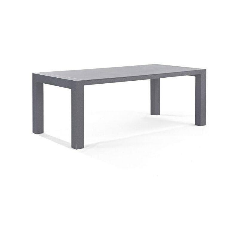 Table de jardin aluminium gris 2 m x 1 m x 0,7 m - Gris