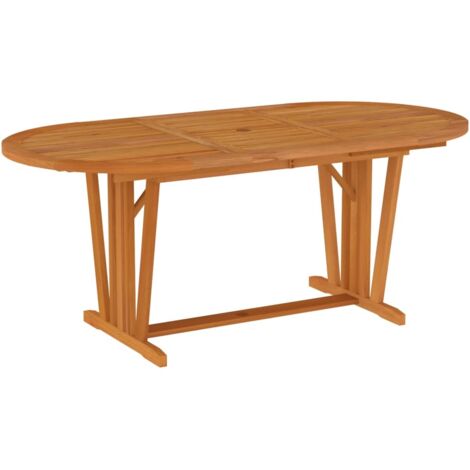 Table de jardin 200x100x75 Bois d'eucalyptus solide
