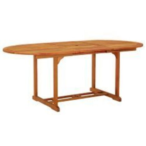 Table de jardin 200x100x75 Bois d'eucalyptus solide