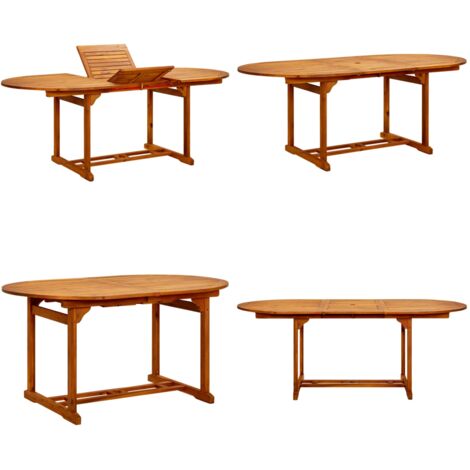 Table de jardin 200x100x75 cm Bois d'acacia massif - Table De Jardin - Table Extérieure - Acacia Massif - Mobilier De Jardin - Table À Manger - Home & Living