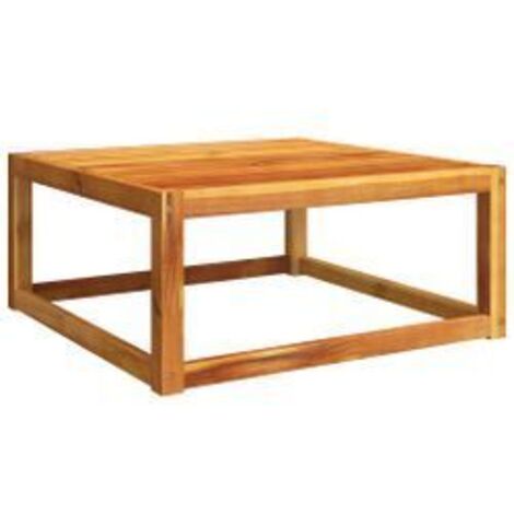 Table de jardin 65x65x29 bois massif d'acacia