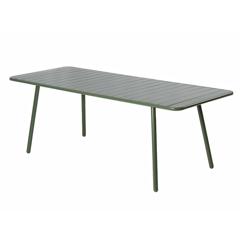 Table de jardin 8-10 places 200cm verte BERGAME