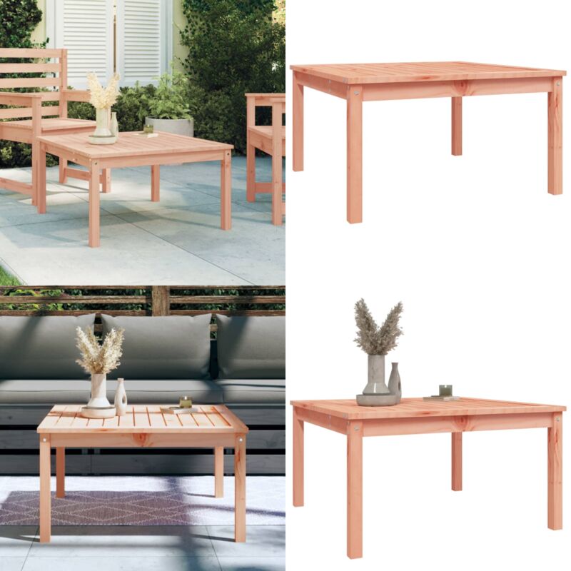 Table de jardin 82,5x82,5x45 cm bois massif de douglas - Table De Jardin - Table Extérieure - Mobilier De Jardin - Table En Bois - Table Ronde - Home