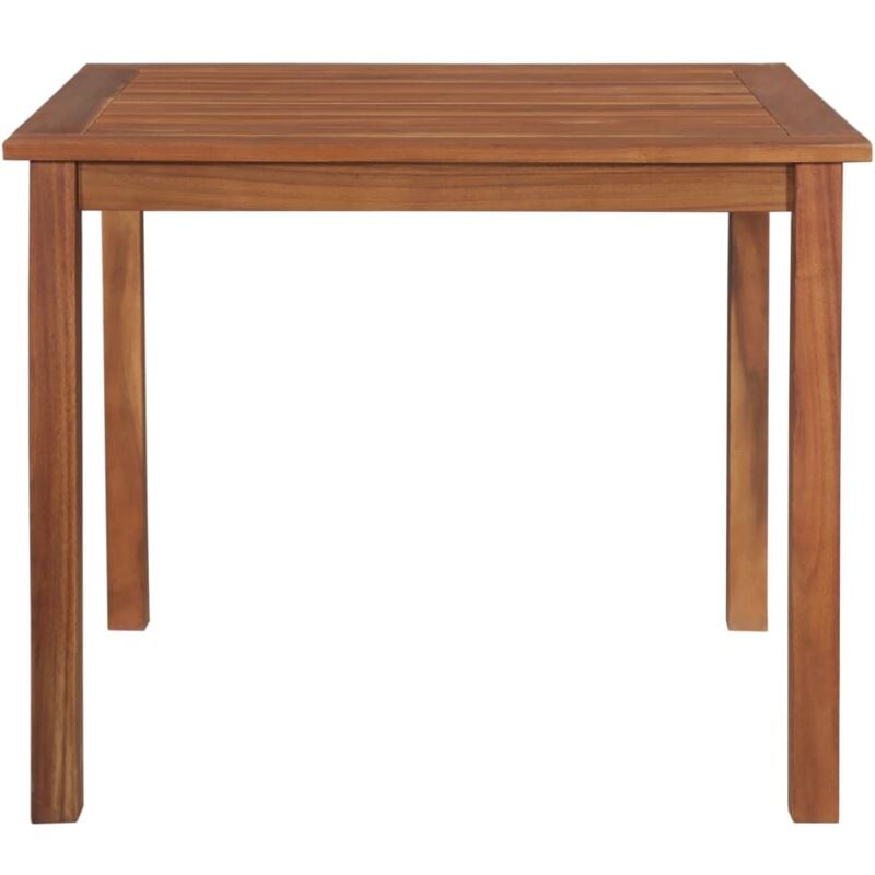 Inlife Table de jardin 85x85x74 cm Bois d'acacia massif