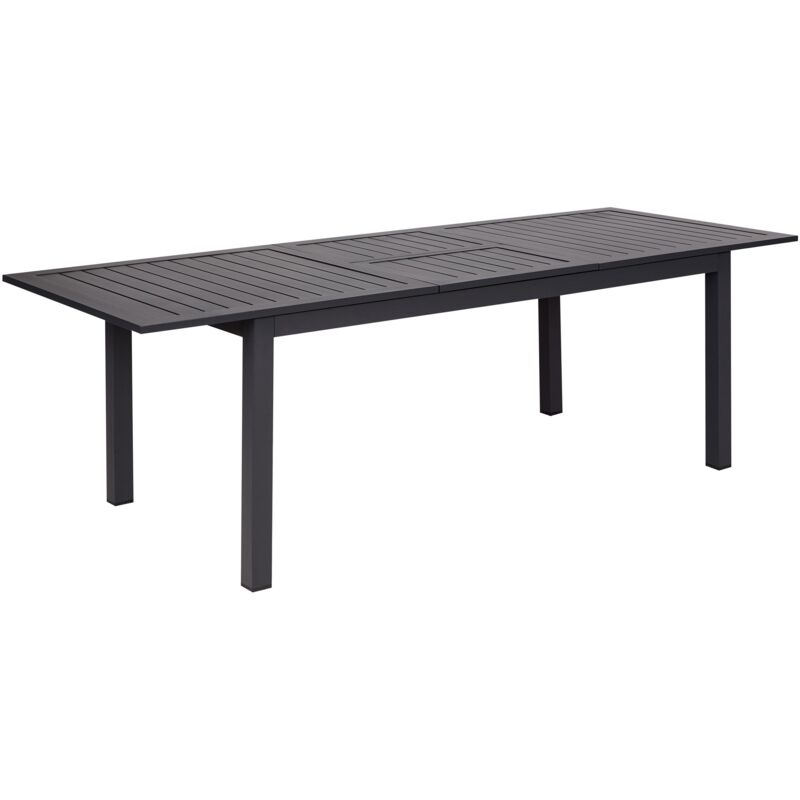 Beliani - Table de Jardin à Rallonge 180/240 x 90 cm en Aluminium Meubles d'Extérieur Gris Foncé Skaloma