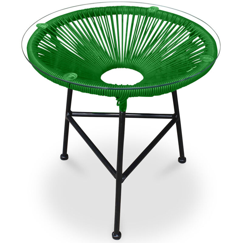 Privatefloor - Table de Jardin - Table d'Appoint - Acapulco Vert clair