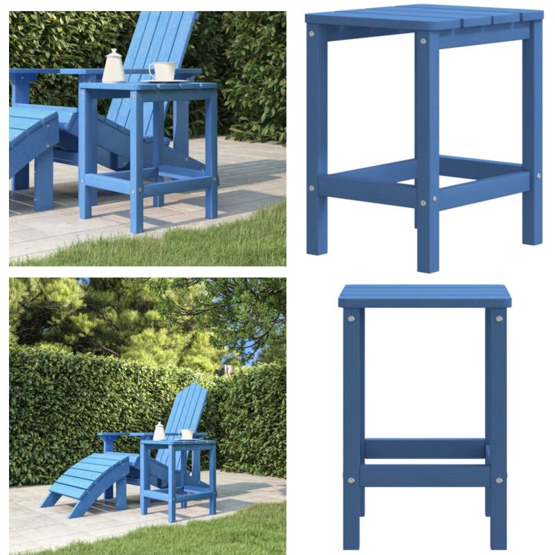 Table de jardin Adirondack Bleu marine 38x38x46 cm pehd - Table De Jardin - Table Extérieure - Mobilier De Jardin - Table Adirondack - Table En Pehd